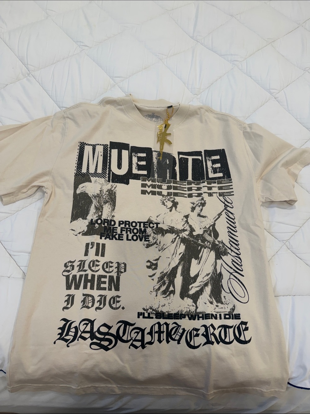 Muerte Graphic Short-Sleeve Tee - Cream